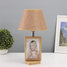 Table lamp with a photo frame 10x15cm (plastic insert) 20x20x35cm