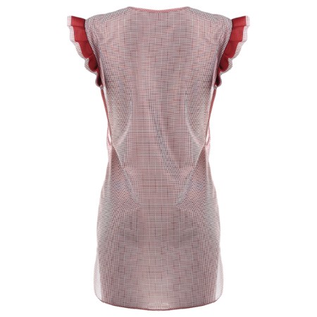 Nylon apron, p. 42-50, height 158-164 cm, burgundy color-1