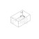 Kashpo Floristic Wooden "Provence No. 3" 24.5x14.5x8 cm