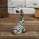 Souvenir tree "Bowing zebra" 13x5.5x3.5 cm