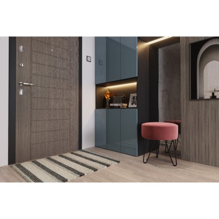 Puf Berg, 365x365x455, Velur Ultra Coral-1