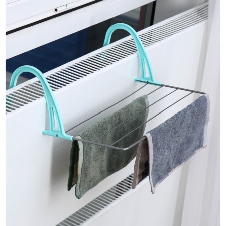 Drywall for linen on a radiator, 45 × 23.5 × 18 cm, color gray color-1