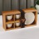 Ceramic coffee coffee Coffee, 8 objects: 4 cups 70 ml, 4 saucers, white color