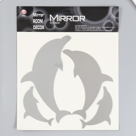Interior mirror sticker "dolphins" 38x31 cm