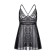 Baby-dollar combination with a cut in front of Erolata Nataliya, black (50-52)