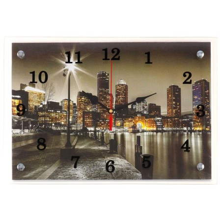 Carting clock is wall-mounted, interior "embankment", silent, 25 x 35 cm