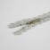 Lightning "Spiral", No. 3, insoluble, openwork, castle machine, 30 cm, gray color.