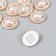 Decor for creativity plastic, rhinestones "Pearl oval" set of 10 pcs 2x2.3 cm