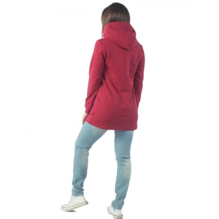 Women's tunic EVERYTHINGS POSSIBLE, size 50, burgundy color-3