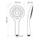 Showing watering can Wasserkraft A155, 3 modes, ABS plastic, white