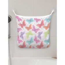 Organizer in a bath on suction cups “Parade of butterflies”, for storing toys and trifles, size 33x39 cm
