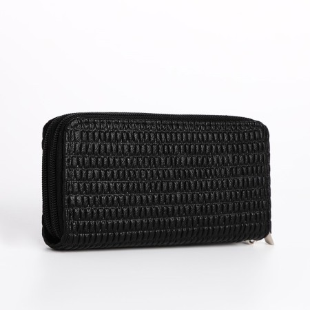 Women's wallet with lightning, black color-1