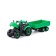 Tractor "Progress" with an on -board trailer, inertial, green color