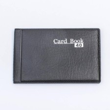 Business card for 20 cards, 1 card on 1 sheet, PVC cover, black