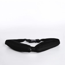 Waist bag for a zipper, black color