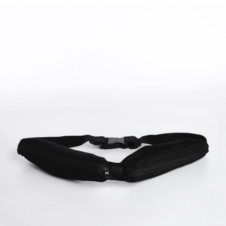 Waist bag for a zipper, black color