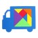 Tangram "Truck", Mix colors