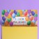 Gift envelope with the inner pocket "Happy Birthday", balls, 20 × 9.5 cm