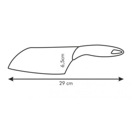 Tescoma Presto kitchen hatchet, stainless steel, plastic, 16 cm-1