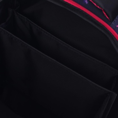 School backpack 38 x 30 x 16 cm, ergonomic back, stavia "flamingos mini", black/blue/pink-4