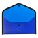 Folder-convert on a 260 x 140mm button (Travel), 550 μm, Erichkrause "Diamond Total Blue", sheathed, embossing, opaque, blue