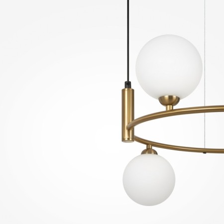 Suspension lamp Maytoni Mod013PL-04BS1, 4XG9, 25W, 39x39x178 cm, brass color-2