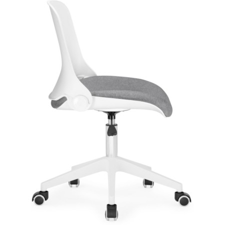 Computer chair zarius plastic/fabric, gray/white/gray 58x58x83 cm-3