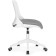 Computer chair zarius plastic/fabric, gray/white/gray 58x58x83 cm