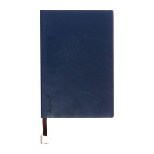 Organizer, A5, 116 sheets, cage, leatherette cover, brown cut, blue