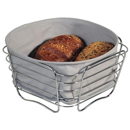Bread 21 × 21 × 11cm, metal/textiles, gray