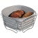Bread 21 × 21 × 11cm, metal/textiles, gray