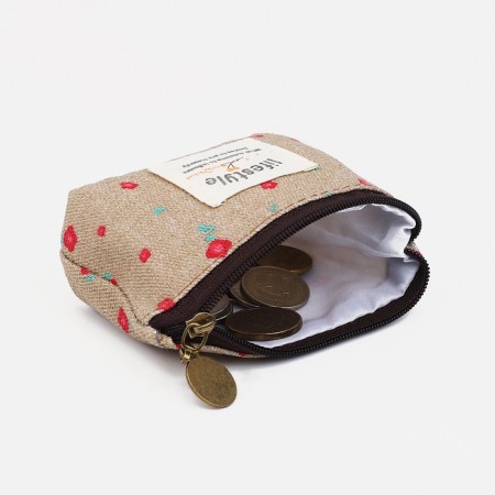 Lightning wallet, beige color-2