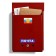 Mailbox with a lock, vertical, "mail", burgundy