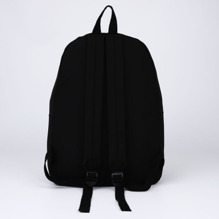 School textile school with pocket, black color, 45x30x15 cm-8