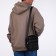 Male bag on lightning, long belt, black color