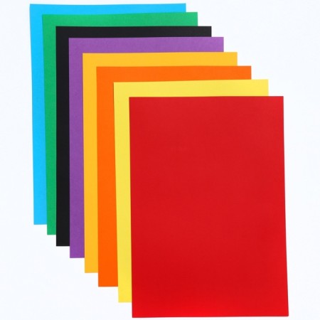 Cardboard Color, A4, 8 sheets, 8 colors, non-mercenary, bilateral, in a package, 180 g/m², Spider-Man-1