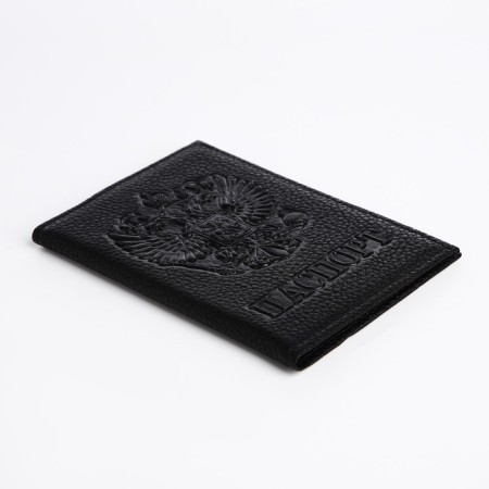 Cover for passport, black color-2