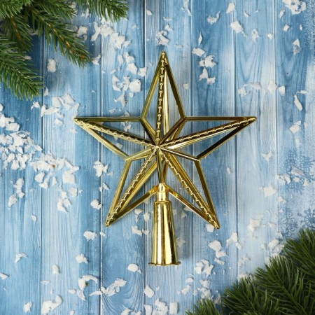 Tip "star" beads, 13x16 cm, gold