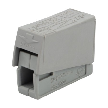 Construction and installation terminal of QMS 224-101 for a lamp per 1 conductor (0.2-2.5)/(0.14-2.5) mm², Ce