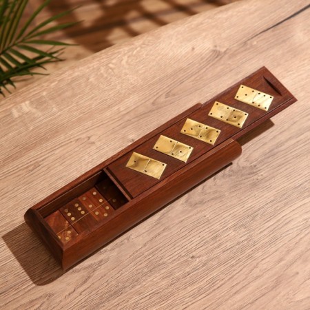 Game table "Domino" 25x7.5x5 cm, tree shisham-2