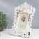 Polystone photo frame 10x15 cm "Roses and medallion" 26.5x20 cm