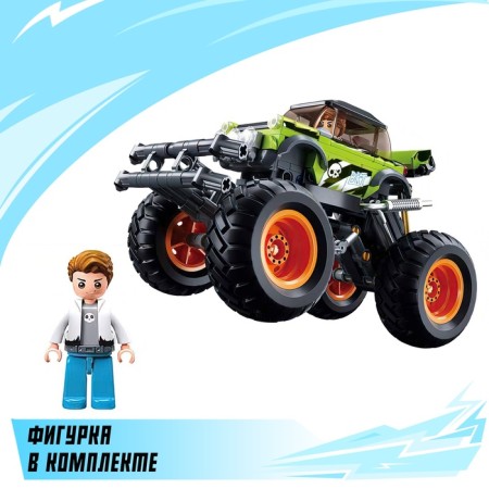 Designer SUV "Bigfoot" Sluban Mechano, Inertia, 264 parts, 6+-3