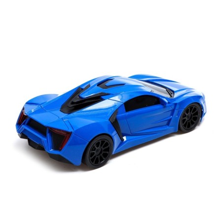 The radio -controlled "coupe" machine includes pedal and steering wheel, works on batteries, the color is blue-2