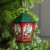 Christmas tree toy "Lantern with Santa Claus", from batteries, glow of warm white
