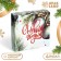 New Year. Box for 4 sweets, "Christmas toys", 12.6 x 12.6 x 3.8, confectionery packaging