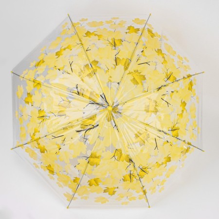Umbrella - semi -automatic cane "leaf fall", 8 knitting needles, r = 45 cm, color mix-7