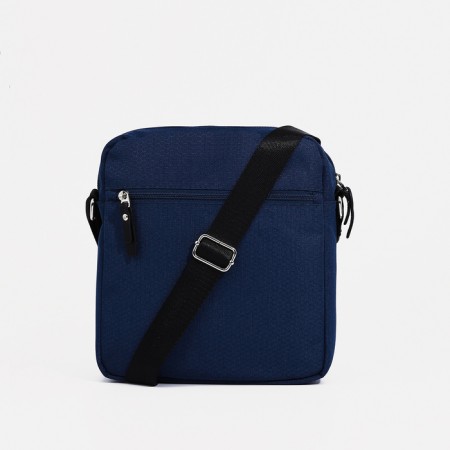 Male bag over the shoulder, textura, textiles, blue color-2