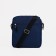 Male bag over the shoulder, textura, textiles, blue color