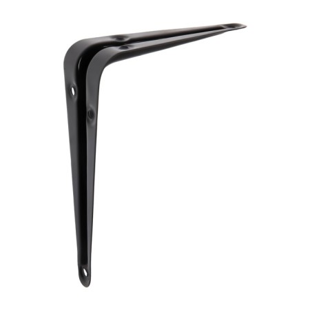 Bracket, 125x100x0.8 mm, black, 1 pc.