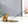 Polystone souvenir with a stand under the incense "Elephant on the Fel" 4.7x17.5x8 cm
